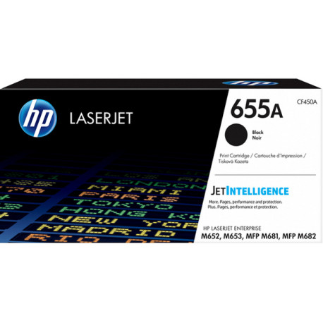 Hp - Toner originale - 655A - Nero - CF450A - 12.500 pag