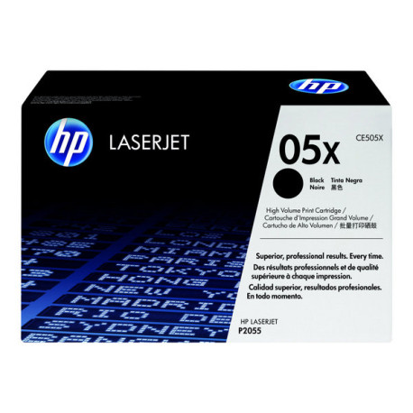 HP 05X - Alta resa - nero - originale - LaserJet - cartuccia toner (CE505X) - per LaserJet P2054, P2055, P2056, P2057