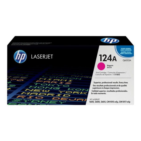 HP 124A - Magenta - originale - LaserJet - cartuccia toner (Q6003A) - per Color LaserJet 1600, 2600n, 2605, 2605dn, 2605dtn, CM