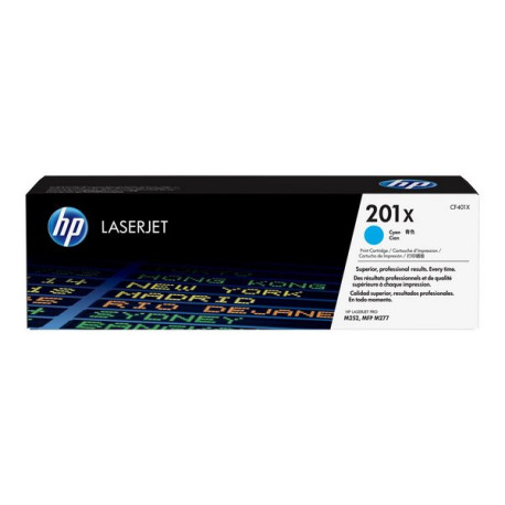 HP 201X - Alta resa - ciano - originale - LaserJet - cartuccia toner (CF401X) - per Color LaserJet Pro M252dn, M252dw, M252n, M