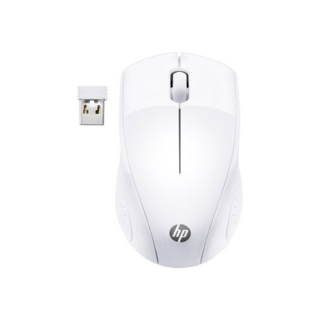 HP 220 - Mouse - 3 pulsanti - senza fili - 2.4 GHz - ricevitore wireless USB - bianco neve - CTO - per HP 27- ENVY Laptop 13, 1