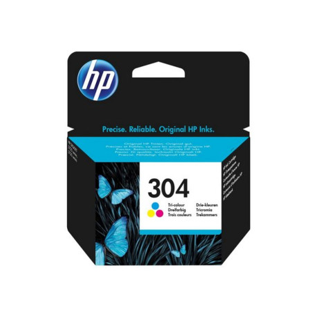 HP 304 - Colore (ciano, magenta, giallo) - originale - cartuccia d'inchiostro - per AMP 130- Deskjet 26XX, 37XX- ENVY 50XX