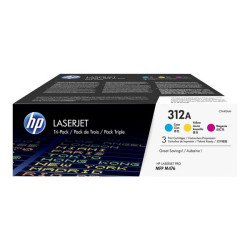 HP 312A - Confezione da 3 - giallo, ciano, magenta - originale - LaserJet - cartuccia toner (CF440AM) - per Color LaserJet Pro 