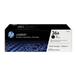 HP 36A - Confezione da 2 - nero - originale - LaserJet - cartuccia toner (CB436AD) - per LaserJet M1120 MFP, M1120n MFP, M1522n