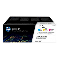 HP 410X - Confezione da 3 - Alta resa - giallo, ciano, magenta - originale - LaserJet - cartuccia toner (CF252XM) - per Color L