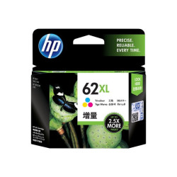 HP 62XL - 11.5 ml - Alta resa - colore (ciano, magenta, giallo) - originale - cartuccia d'inchiostro - per ENVY 55XX, 56XX, 76X