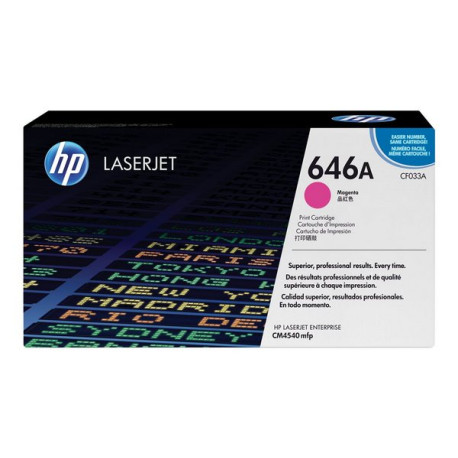 HP 646A - Magenta - originale - LaserJet - cartuccia toner (CF033A) - per Color LaserJet Enterprise CM4540 MFP, CM4540f MFP, CM