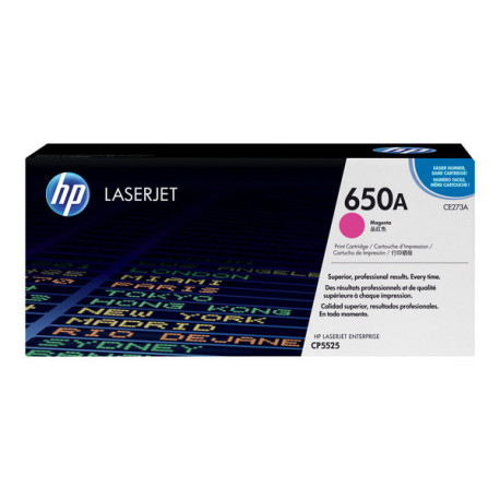 HP 650A - Magenta - originale - LaserJet - cartuccia toner (CE273A) - per Color LaserJet Enterprise CP5520, CP5525, M750