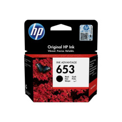 HP 653 - 6 ml - nero - originale - Ink Advantage - cartuccia d'inchiostro - per DeskJet Plus Ink Advantage 6075, Ink Advantage 