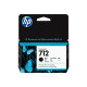 HP 712 - 38 ml - nero - originale - DesignJet - cartuccia d'inchiostro - per DesignJet Studio, T210, T230, T250, T630, T650