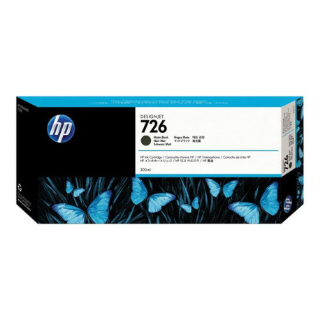 HP 726 - 300 ml - nero opaco - originale - DesignJet - cartuccia d'inchiostro - per DesignJet HD Pro MFP, SD Pro MFP, T1200, T1