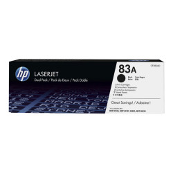 HP 83A - Confezione da 2 - nero - originale - LaserJet - cartuccia toner (CF283AD) - per LaserJet Pro M201, M202, MFP M125, MFP