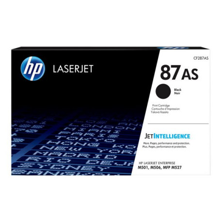 HP 87AS - Nero - originale - LaserJet - cartuccia toner (CF287AS) - per LaserJet Managed E50045- LaserJet Managed Flow MFP E525