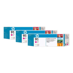 HP 91 - Confezione da 3 - 775 ml - magenta - originale - cartuccia d'inchiostro - per DesignJet Z6100, Z6100ps