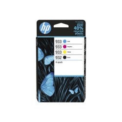 HP 932/933 Combo Pack - Confezione da 4 - nero, giallo, ciano, magenta - originale - cartuccia d'inchiostro - per Officejet 611