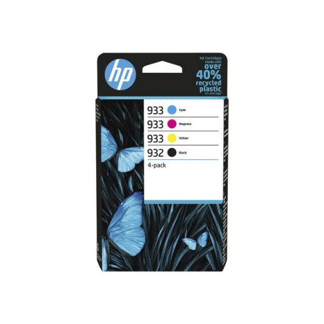 HP 932/933 Combo Pack - Confezione da 4 - nero, giallo, ciano, magenta - originale - cartuccia d'inchiostro - per Officejet 611