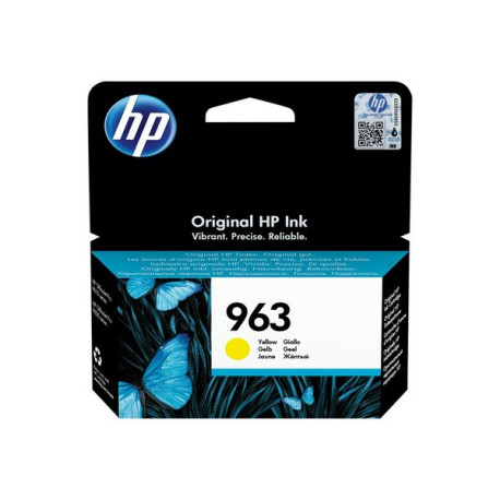 HP 963 - 10.7 ml - giallo - originale - Officejet - cartuccia d'inchiostro - per Officejet Pro 9010, 9012, 9014, 9015, 9016, 90