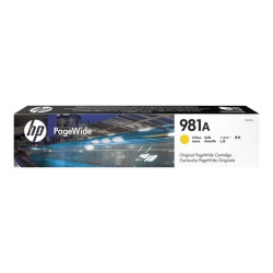 HP 981A - 69 ml - giallo - originale - PageWide - cartuccia d'inchiostro - per PageWide Enterprise Color MFP 586- PageWide Mana