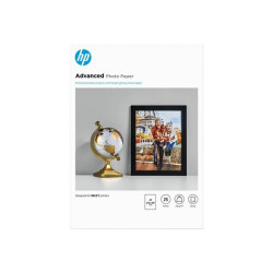 HP Advanced Glossy Photo Paper - Lucido - A4 (210 x 297 mm) - 250 g/m² - 25 fogli carta fotografica - per ENVY 50XX- Officejet 