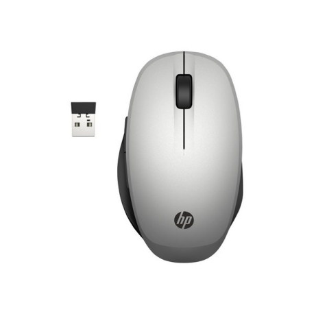 HP Dual Mode - Mouse - ottica - senza fili - Bluetooth, 2.4 GHz - ricevitore wireless USB - argento - per OMEN by HP Laptop 16-