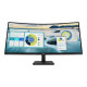 HP P34hc G4 - P-Series - monitor a LED - curvato - 34" - 3440 x 1440 WQHD @ 60 Hz - VA - 250 cd/m² - 3500:1 - 5 ms - HDMI, Disp