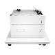 HP Paper Feeder and Stand - Base stampante con alimentatore supporti - 2550 fogli in 2 cassetti - per Color LaserJet Managed E6