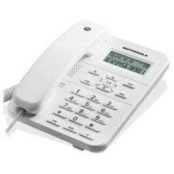 Motorola TELEFONO FISSO CT202 BIANCO (CON DISPLAY)