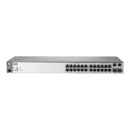 HPE Aruba 2620-24 - Switch - L4 - gestito - 24 x 10/100 + 2 x 10/100/1000 + 2 x SFP - desktop, montabile su rack