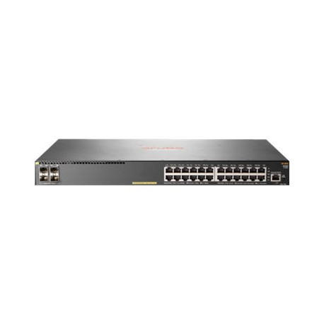 HPE Aruba 2930F 24G PoE+ 4SFP+ - Switch - L3 - gestito - 24 x 10/100/1000 (PoE+) + 4 x 1 Gigabit / 10 Gigabit SFP+ (uplink) - m