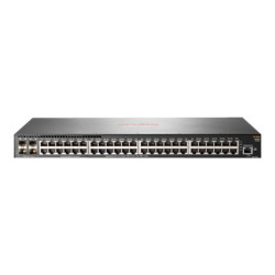 HPE Aruba 2930F 48G 4SFP+ - Switch - L3 - gestito - 48 x 10/100/1000 + 4 x 1 Gigabit / 10 Gigabit SFP+ (uplink) - montabile su 