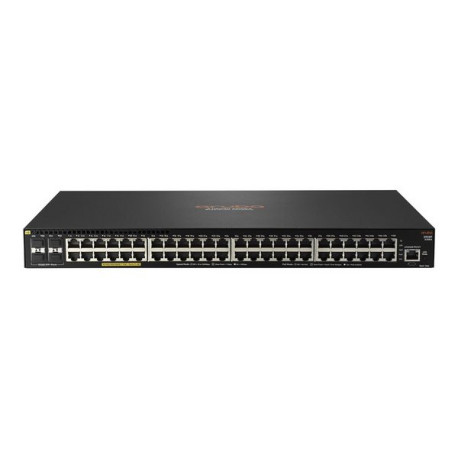 HPE Aruba 2930F 48G PoE+ 4SFP+ - Switch - L3 - gestito - 48 x 10/100/1000 (PoE+) + 4 x 1 Gigabit / 10 Gigabit SFP+ (uplink) - m