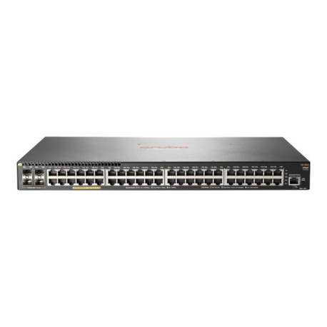 HPE Aruba 2930F 48G PoE+ 4SFP+ TAA - Switch - L3 - gestito - 48 x 10/100/1000 (PoE+) + 4 x 1 Gigabit / 10 Gigabit SFP+ (uplink)