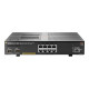 HPE Aruba 2930F 8G PoE+ 2SFP+ - Switch - L3 - gestito - 8 x 10/100/1000 (PoE+) + 2 x 1 Gigabit / 10 Gigabit SFP+ (uplink) - mon