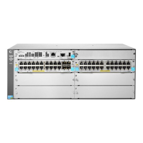 HPE Aruba 5406R 44GT PoE+ / 4SFP+ (No PSU) v3 zl2 - Switch - gestito - 44 x 10/100/1000 (PoE+) + 4 x 1 Gigabit / 10 Gigabit SFP