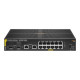 HPE Aruba 6100 12G Class4 PoE 2G/2SFP+ 139W Switch - Switch - gestito - 12 x 10/100/1000 (PoE+) + 2 x 1 Gigabit / 10 Gigabit SF