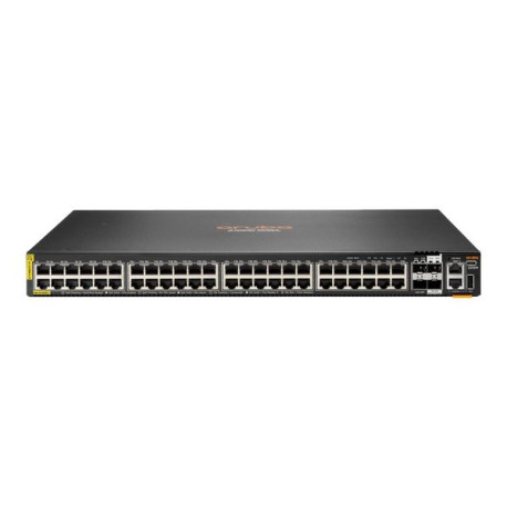 HPE Aruba 6200M 48G Class4 PoE 4SFP+ Switch - Switch - Distanza max per realizzazione dello stack 10 km - L3 - gestito - 48 x 1