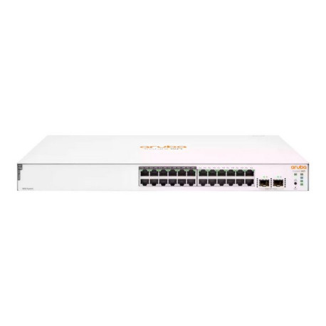 HPE Aruba Instant On 1830 24G 12p Class4 PoE 2SFP 195W Switch - Switch - intelligente - 12 x 10/100/1000 + 12 x 10/100/1000 (Po