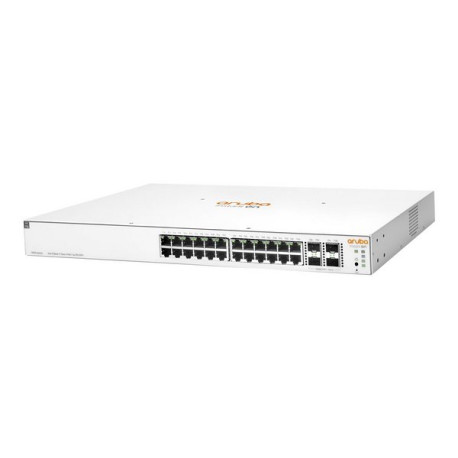 HPE Aruba Instant On 1930 24G Class4 PoE 4SFP/SFP+ 195W Switch - Switch - L3 - gestito - 24 x 10/100/1000 (PoE) + 4 x 1 Gigabit