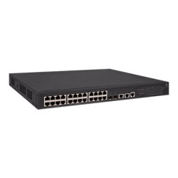 HPE FlexNetwork 5130-24G-PoE+-2SFP+-2XGT (370W) EI - Switch - L3 - gestito - 24 x 10/100/1000 (PoE+) + 2 x 1 Gigabit / 10 Gigab