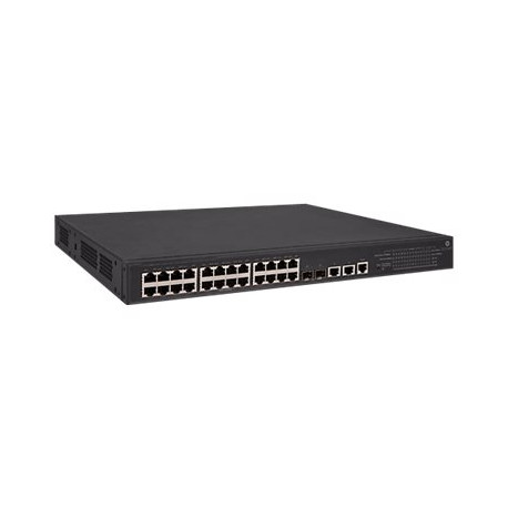 HPE FlexNetwork 5130-24G-PoE+-2SFP+-2XGT (370W) EI - Switch - L3 - gestito - 24 x 10/100/1000 (PoE+) + 2 x 1 Gigabit / 10 Gigab