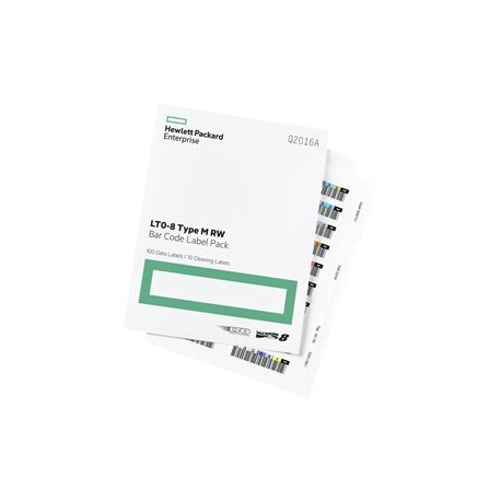 HPE LTO-8 Ultrium RW Bar Code Label Pack - Etichette per codici a barre