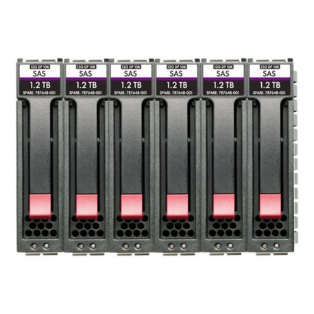 HPE Midline - HDD - 10 TB - hot swap - 3.5" LFF - SAS 12Gb/s - 7200 rpm (pacchetto di 6) - per Modular Smart Array 2060 10GbE i