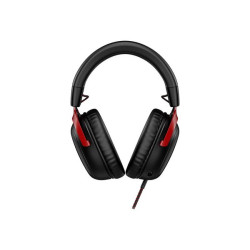 HyperX Cloud 3 - Cuffie con microfono - dimensione completa - cablato - USB, jack 3,5 mm - nero, rosso