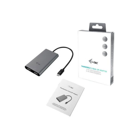 i-Tec Dual Display Port Video Adapter - Adattatore video esterno - Thunderbolt 3 - 2 x DisplayPort