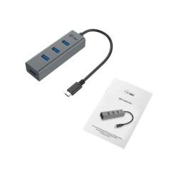 i-Tec USB-C 3.1 Metal HUB - Hub - 4 x SuperSpeed USB 3.0 - desktop