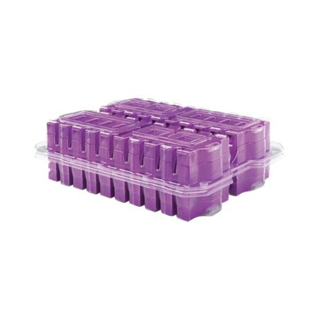 HPE Ultrium RW Eco Case Data Cartridge - 20 x LTO Ultrium 6 - 2.5 TB / 6.25 TB - etichette scrivibili - viola - per StorageWork