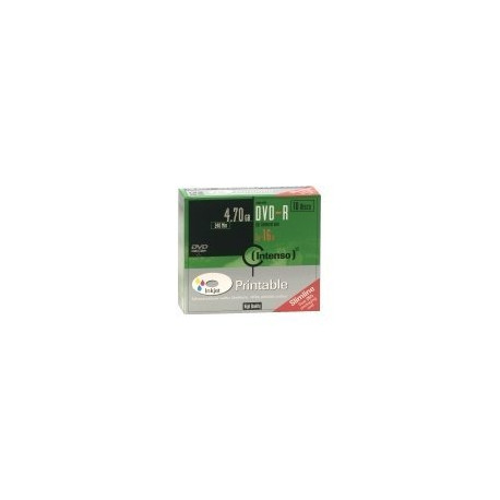 Intenso - 10 x DVD-R (G) - 4.7 GB (240 min) 16x - superfice stampabile con ink jet - Astuccio CD Slim