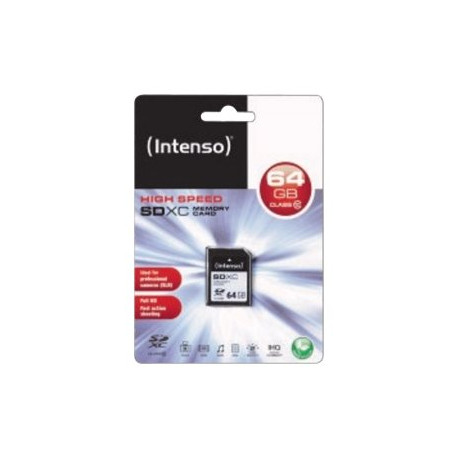 Intenso - Scheda di memoria flash - 64 GB - Class 10 - SDXC