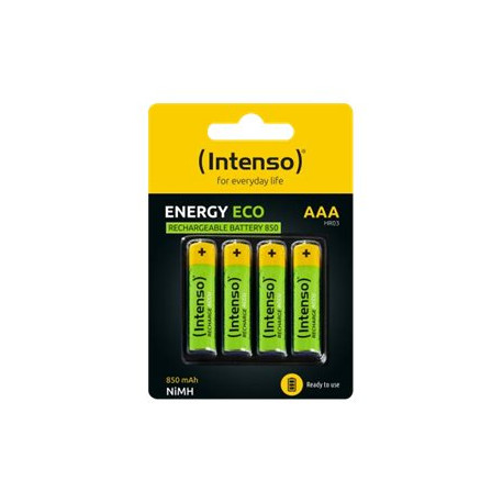 Intenso Energy Eco - Batteria 4 x AAA - NiMH - (ricaricabili) - 850 mAh