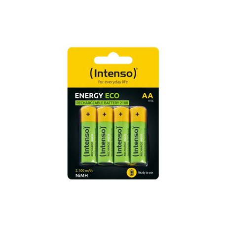 Intenso Energy Eco - Batteria 4 x tipo AA - NiMH - (ricaricabili) - 2100 mAh